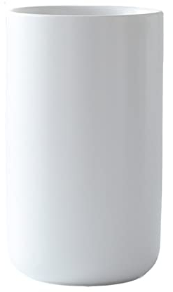 Large Matte White Ceramic Kitchen Utensil Holder Cooking Tools Storage Container, Chopstick Canister, Spatula Caddy for Kitchen Counter (White)