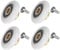 sourcing map Shower Door Roller Wheel 23mm Diameter Replacement Part for Bathroom Glass Door, Sliding Shower Door Roller, (1 Set 4pcs)