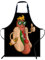 Smooffly Lustige Hot-Dog-Schürze, verstellbar, Lätzchen, Kochschürze, Unisex, für Damen und Herren, perfekt für Zuhause, Küche, Backen, Gartenarbeit, Restaurant, Kaffeehaus, BBQ, Lustiger Hot Dog,