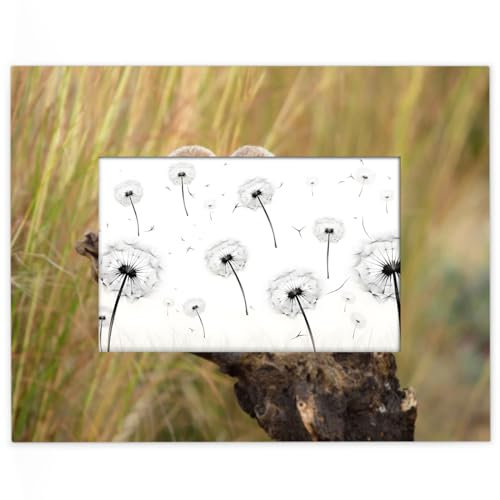 Kleiner Eule Bilderrahmen für 10,2 x 15,2 cm, passend für 13,9 x 8,8 cm große Fotos, Eulen-Holzrahmen, Schreibtisch- oder Wanddekoration, Bilderrahmen