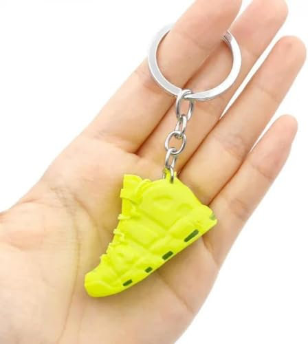 Vagbalena Sneaker Key chain Hip Hop Punk Freizeit Basketball Schuhe Schlüssel bund DIY Finger Skateboard Anhänger Kinder Geschenk Kette Sneaker Form Schlüssel bund (Stil 4,Eine Größe)