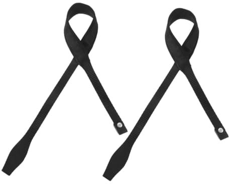 BCOATH 2pièces Sangles De Poignet pour Bâtons De Randonnée Et Canne Ajustables Nylon Support Sécurisé pour Ski Et Marche Lot de Noir