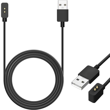 Caricatore Smartwatch Compatibile con Xiaomi Mi Band 8/8 Pro, Carica Magnetica, Protezione da Sovraccarico Cavo Ricarica Smartwatch, Ricarica Rapida USB Caricatore Orologio Smartwatch(1m/3.3ft)