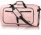 Fmeida Reisetasche Groß Faltbare Reisetaschen Handgepäck Flugzeug Weekender Damen Sporttasche mit Schuhfach Travel Bag Wasserdicht Krankenhaustasche Glänzendes Hellpink