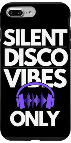 Carcasa para iPhone 7 Plus/8 Plus Silent Disco Party Auriculares inalámbricos Dance Vibes Tee