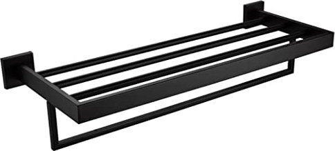 SJFJJKD Handtuchhalter, Handtuchhalter, Handtuchhalter, Edelstahl 304, schwarz, für Bad, WC, Badezimmer-Hardware, Wandbehang, um das Glück zu verfolgen Friendship Years