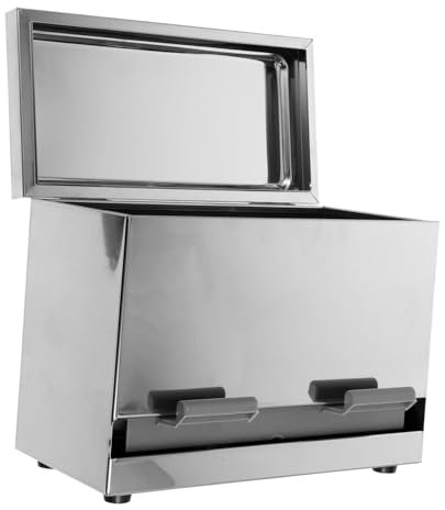 Cabilock Dispensador Automático De y Porta-cubiertos Inoxidable Para Restaurantes y Cocinas Caja De Almacenamiento Multifuncional Mecanismo De Presión Capacidad Grande Para Comercial y