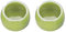 Nobby Mangeoire en Terre Cuite pour Rongeur Vert Diamètre 8,5 cm (Lot de 2)