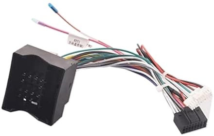 Szwaldaper Autoradio-Stereo-Kabelbaum-Kabel-Adapter Android 16-polig, for, E46 E87 E65 E66 E67 mit Quadlock Radiokabel für Auto