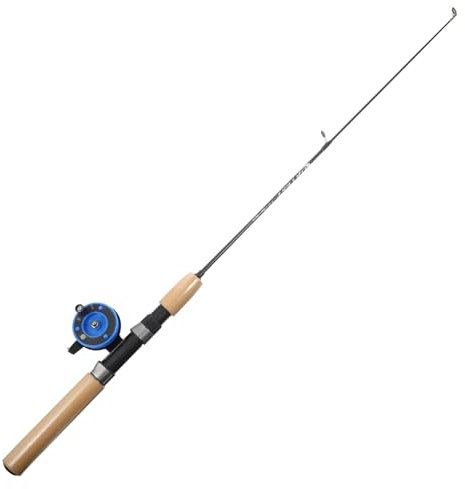 UKCOCO Teleskop Angelrute für Winterfischen Einziehbare Angelrute für Eisangeln Kompakt Transportieren Lagern