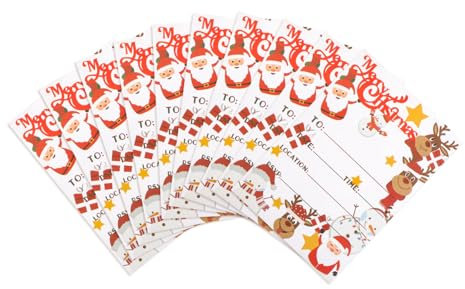 DOITOOL 10 Stück Festival-Segenskarten Einladungskarte aus Papier Anlässe Weihnachtseinladung Luxus einladungskarten Weihnachtsmusterkarte Einladung zu Geschenkkarten Weihnachtskarte