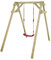 WICKEY Kinderschaukel Schaukelgestell Smart One - Schaukel mit Schaukelgerüst, Einzelschaukel, Holzschaukel für den Garten (pink)