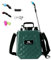 Spruzzatore elettrico da 5 litri alimentato a batteria, manico ricaricabile USB, tracolla per esterni, 3 ugelli nebulizzatori, spruzzatore portatile da giardino con bacchetta retrattile (10 L, verde)