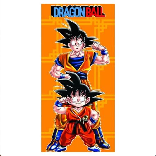 Suncity Strandtuch aus Mikrofaser, kompatibel mit Dragon Ball Z Goku, Poolhandtuch 70 x 140 cm
