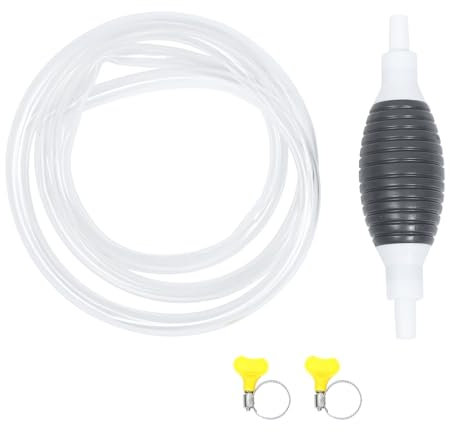 Cabilock 1 juego Bomba Manual de Sifón para Transferencia de de Coche con Manguera de Metros Extractor de para Aceite Agua y Práctica y Portátil