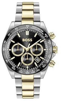 BOSS Chronograph Quartz Watch for Men Hero 2.0 Collection with Stainless Steel Bracelet