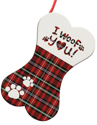 Quorvex Hunde Weihnachtsstrumpf Pfotenabdruck Füllstoff Verpackungsstrumpf | Winterfüller Halter Für Kinder Mädchen Kleinkinder Kamin Klassenraum Party Winter Basteln Feiertag Preise