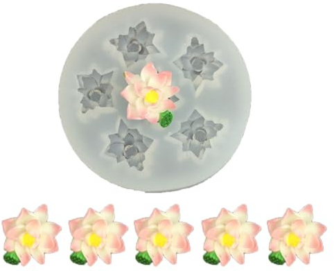 Mehrzweck Silikon Backform In Blumenform Für Essbare Blattgolddekorationen Fondant Werkzeuge Künstlerisches Kulinarisches Kunsthandwerk Seerosen Gänseblümchen Silikon Bastelwerkzeuge