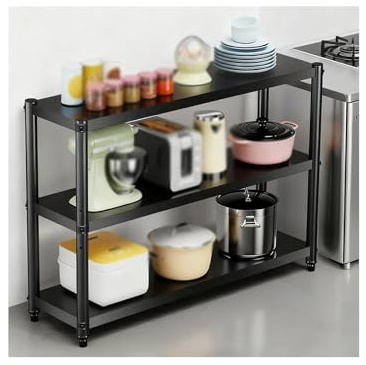 HUFIREHU Desserte Meuble Micro Ondes Cuisine Rangement Etagere Industrielle Meuble Poubelle Cuisine pour Les Restaurants, Les Magasins Et Les Habitations(100 * 45 * 80CM)