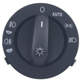 PIGLOLKIN 4F1941531D Chrom Scheinwerfer Nebel Licht Control Schalter Fit for Audi A3 S3 A6 C6 4F RS6 Q7
