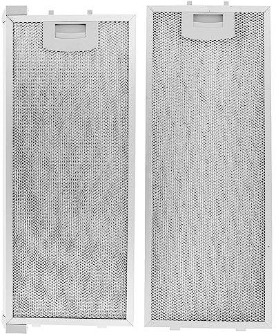 AllSpares Juego de filtros de metal para campanas extractoras adecuadas para Bosch/Siemens 00352812/352812 + 00352813/352813 (420 x 175 mm + 445 x 175 mm)
