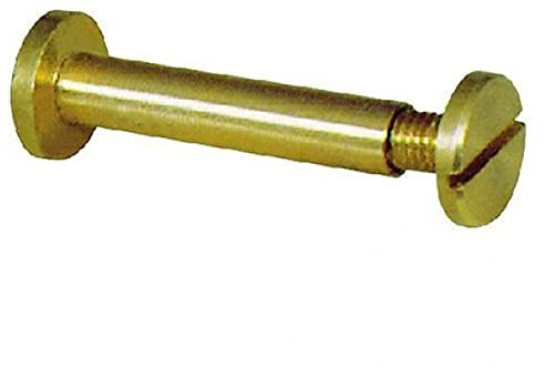 Koncreto Viti A Cannocchiale Mm 12X50 Pz 5 In Ottone Lucido. In Blister.