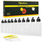 Oputec 50 x 50 ml Liquid-Flaschen mit Tröpfler | Spar-Paket | Lebensmittelecht | Weiche PE Kunststoff-Flaschen Set | Leere Liquid-Behälter, Plastik-Flaschen | inkl. 50 Beschriftungsetiketten