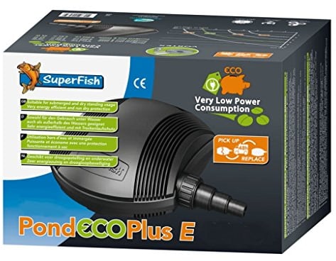 SuperFish 54654/2533 Pond Eco Plus E, Farbe: schwarz, Modell: E 20.000
