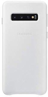 Samsung Protective Leather Cover for Galaxy S10 – Official Galaxy S10 Case – Hardwearing Genuine Leather Phone Case for the Samsung Galaxy S10 - White