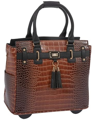 JKM and Company Computer iPad, Laptop Tablet Rolling Tote Bag Briefcase Carryall Bag