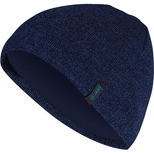 JAKO Strickmütze, Größe:Junior, Farbe:Marine meliert
