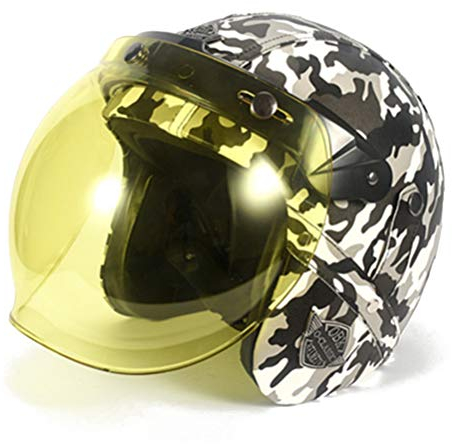 Camouflage Retro Motorradhelm Offene Motorrad 3/4 Halbe Helme Roller Capacete Helm Motorrad Persönlichkeit Halber Helm