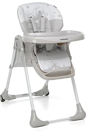 Foppapedretti Seggiolone Meeting, bambini da 6 mesi a 3 anni (fino a 15 Kg), Seduta/Poggiapiedi/Schienale Regolabili, Cesto Porta Oggetti, Stabile e Confortevole, con Imbottitura Lavabile, Dolcestella
