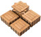 Yaheetech Piastrelle Esterno 30x30 cm Legno Pavimento Giardino ad Incastro 2,43 m² 27 Pezzi per Balcone Terrazza Patio Tagliabile Marrone Chiaro a Quadri