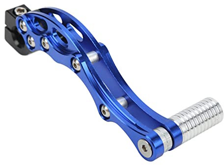 Kickstarter Hebel Pedal, Kickstarter Starthebel, Motorrad Starthilfe Hochfeste Aluminiumlegierung Kick Start Pedal Kickstarter Ersatz Universelles Zubehör für Motorrad Roller(Blau)