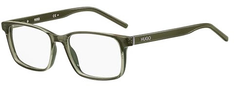 HUGO Rechteckig CELLULOSE P.INJ Brillen in Sage für Herren, Brille mit Sehstärke, optional mit Sonnenbrillen tönung oder Blaulichtfilter (Modell 105255)
