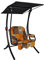 Angerer Freizeitmöbel GmbH Hollywoodschaukel 1-Sitzer Primero - Gartenschaukel Made in Germany - Schaukel zum Sitzen und Entspannen - einfache Montage (Terra-Braun Gemustert)