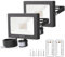 MEIKEE 60W LED Strahler mit Bewegungsmelder 2700K 2 PACK