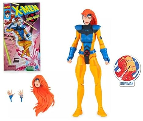 Marvel Legends Series – X-Men Animated Series – Gelenkige Actionfigur mit Aufkleber (Jean Grey)