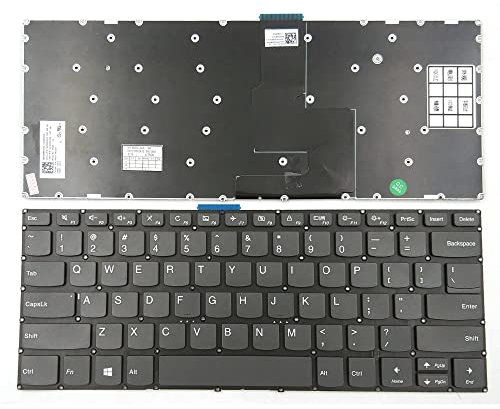 RobertDTesta Nuevo Teclado portátil for Lenovo Yoga 720-15IKB 520-14IKB Tipo 80X8 81C8 US Negro sin Marco
