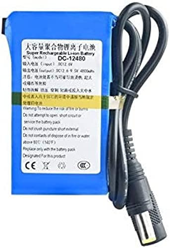 Batterie Li ION DC 12v 12.6v Rechargeable Au Lithium + Interrupteur Marche/arrêt BMS 4800/6800/8000/9800/15000/20000mah DC-121500,DC-12480