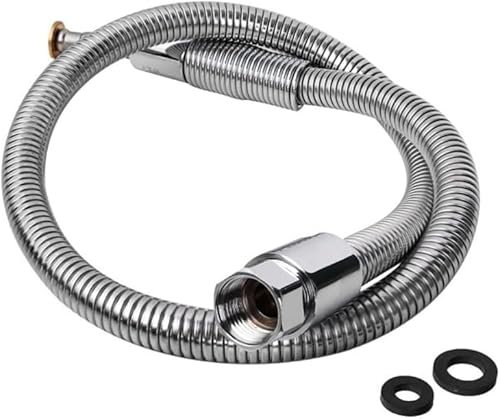 Pre Rinse Hose Replacement, 96cm 38” Stainless Steel Flexible Hose for Commercial Kitchen Sink Sprayer Tap Faucet