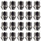 RYBO Set di dadi per cerchi in lega M12 x 1,5, rondella conica, esagonali da 19 mm, compatibili con cerchi in lega Ford e altro (20)