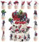 49 Pcs Hero Cake Toppers - Cake Decorations for Kids' Parties, Includes Birthday Toppers for Girls & Boys