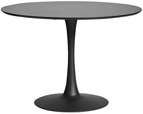 Noorsk Design Mesa de Comedor o Cocina Zurich Redonda (Negro, 100 diámetro)