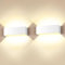 Cwycfw 36W LED Wandleuchte Innen/Außen 2 Stück Wandlampe Auf und ab Einstellbarer Lichtstrahl weiß Wandlampen Warmweiß 3000K Außenwandleuchten LED IP65 Wasserdichte