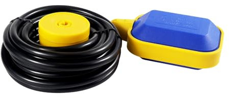 Interrupteur à flotteur étanche de 5 m pour réservoir d'eau, contrôleur de niveau d'eau pour pompe de puisard (5 m)