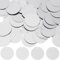 SUNNYCLUE 1 Schachtel 80g Pailletten Flache Runde Pailletten In Silber Großpackung 30mm Kunststoff PVC Schillernde Applikationskunst Glitzer Lose Löcher Verzierungspailletten Zum Nähen Basteln DIY St
