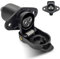 CXTM 3 Poliger Anhänger Steckdose 3 Polig, Anhänger Adapter 3 Poliger Steckdose 12v Traktor,3-poliger Traktorstecker Nach DIN 9680 Genormt, Universal Anhänger/Traktor/PKW 3 Poliger Anhänger Steckdose