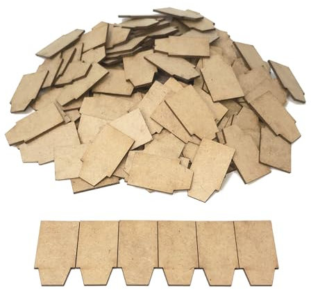 MyTinyWorld 150 x Dolls House Miniature Individual Roof Tiles (Style 2)